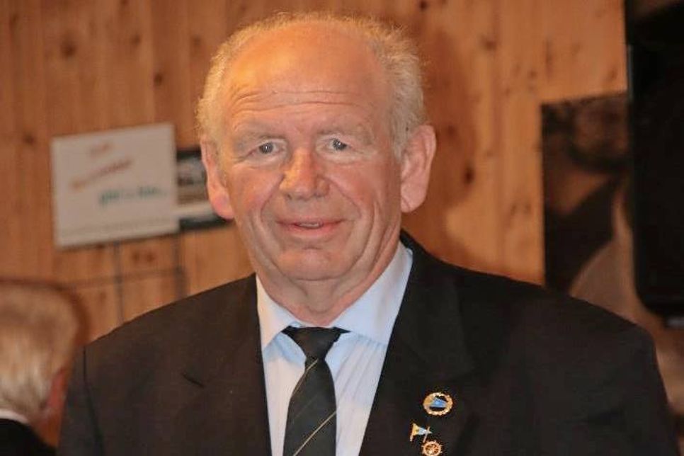 Peter Greiser nach Ernennung zum Kommodore.