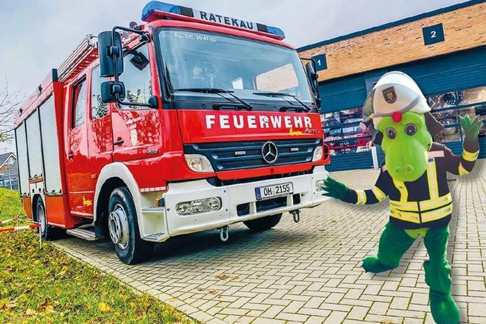 Beim Laternenfest der Freiwilligen Feuerwehr Ratekau gibt es neben Festumzug auch Leckeres und gute Unterhaltung - unter anderen mit Flori Feuer.