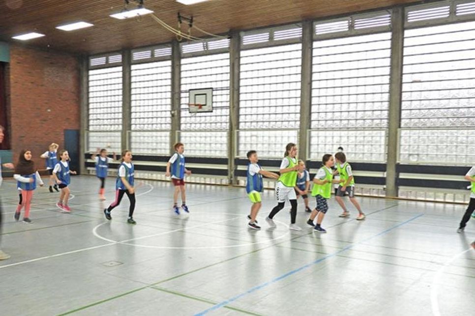 Voller Einsatz beim Abschlussturnier.