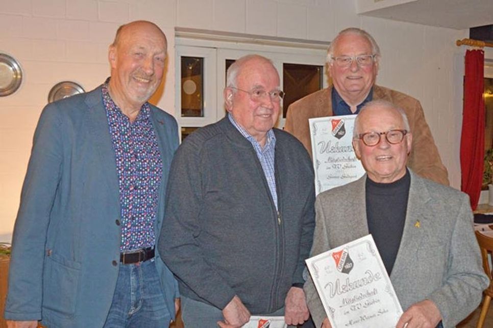 (V. l.) Wolfgang Mielke, Uwe Krumbeck, Günter Gudegast und Hans Werner Sohn.