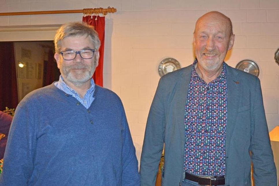 Wechsel an der Vereinsspitze: (v. l.) Joachim Burgemeister, Wolfgang  Mielke.