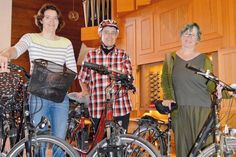 Trotzen der Krise und laden auch in diesem Jahr zu „Orgel per bike“ ein: Bad Schwartaus Kantorinnen Julia Wyrwa (v.l.), Katha Kreitlow und Hedwig Geske.el per bike“ ein: Bad Schwartaus Kantorinnen Julia Wyrwa (v.l.), Katha Kreitlow und Hedwig Geske.