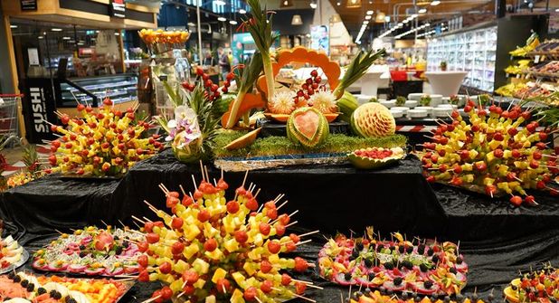 Das Obstbuffet begeisterte nicht nur geschmacklich, sondern auch optisch.