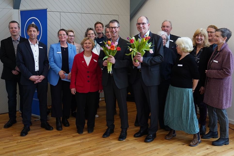 Die Bereichsleitung und der Vorstand bedankten sich für die vertrauensvolle Zusammenarbeit.