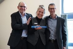 Martin Liegmann (lks.) und Henning Reimann haben den Staffelstab der Geschäftsführung des DKSB an Kerstin Olschowsky übergeben.