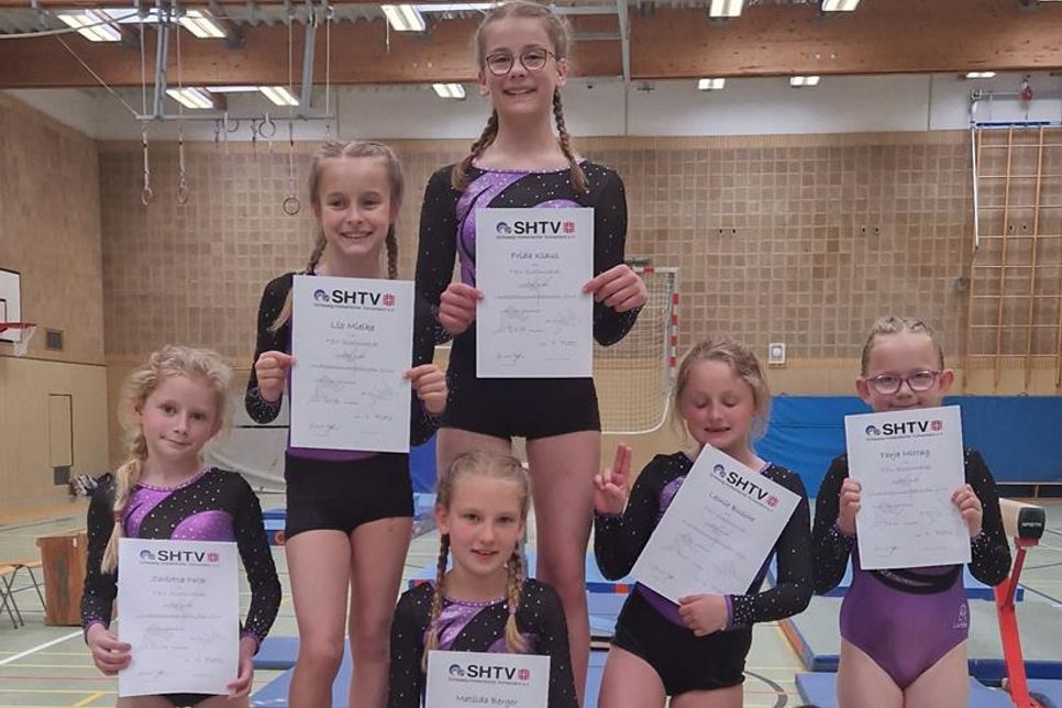 Teilnehmerinnen des Landesbesten-Mehrkampfes.