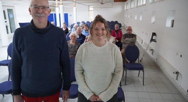 Die Dorfkümmerer aus Kellenhusen: Rentner Diethard Mill und Sozialpädagogin Christine Geppert.