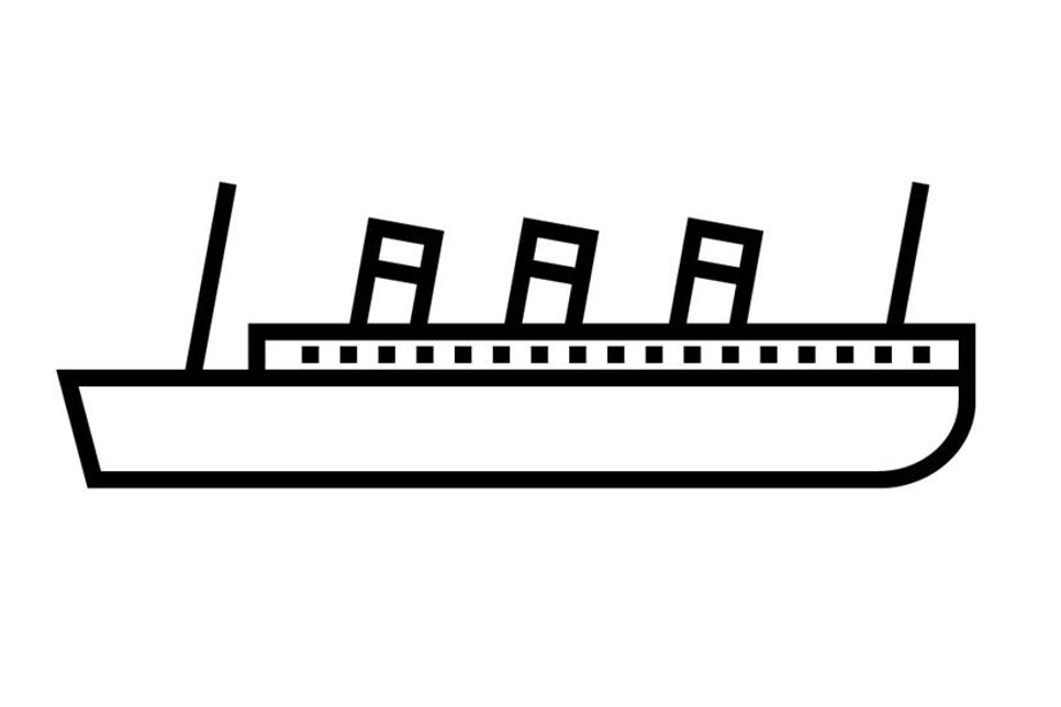 Zeichnung der Cap Arcona.