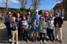 Die Sieger und Platzierten der Osterjugendwoche mit Jugendwartin Steffi Buhtz.