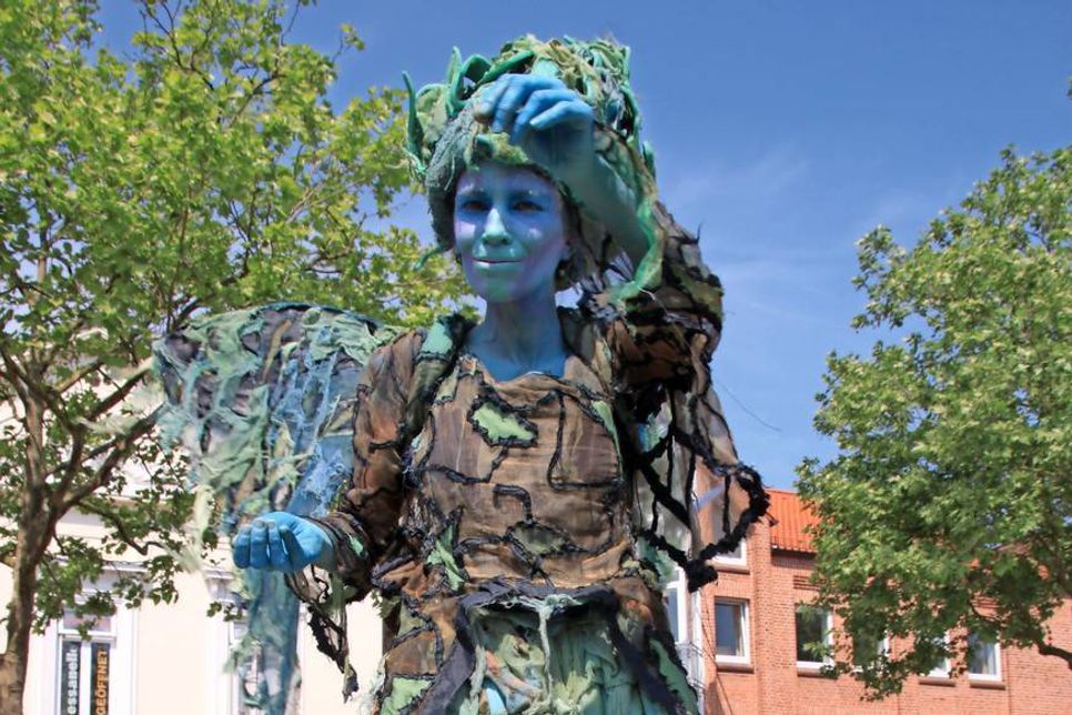 Ein „Riesen-Schmetterling“ brachte so manchen Besucher zum Staunen.