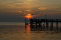 Hoffnung in einer schwierigen Zeit soll das Foto von Barbara Paetzold ausdrücken. Es zeigt die Seebrücke in Pelzerhaken.
