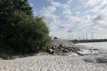 Der kleine Bachlauf markiert die Grenze zwischen den Gemeinden Grömitz und Schashagen.