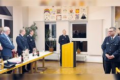 Der frisch gewählte Ortswehrführer Florian Paasch bedankte sich bei seiner Mannschaft für das entgegengebrachte Vertrauen.