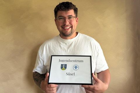 Immer ansprechbar im JuZe Süsel: Dominique Grimm freut sich auf viele Jugendliche.