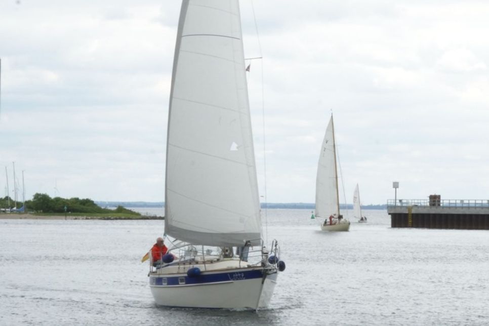 Nach der Wettfahrt kehrten die Yachten zurück in den Neustädter Hafen.