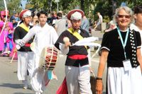 Neustadt feiert das 30. europäische folklore festival.