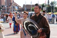 Neustadt feiert das 30. europäische folklore festival.