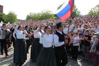 Neustadt feiert das 30. europäische folklore festival.