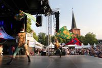 Neustadt feiert das 30. europäische folklore festival.