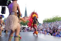 Neustadt feiert das 30. europäische folklore festival.