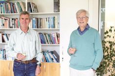 Prof. Paul Rainey, Geschäftsführender Direktor des Plöner Max-Planck-Instituts für Evolutionsbiologie, verabschiedete Prof. Diethard Tautz, Direktor der Abteilung für Evolutionsgenetik, in den Ruhestand (v. l.).