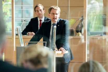 Ministerpräsident Daniel Günther im Landtag. (Foto: Staatskanzlei/Archivbild)