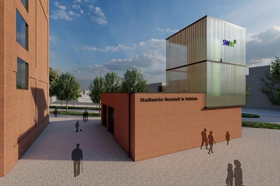 So soll die neue Energiezentrale aussehen. (Foto: Architekturbüro Köhler)