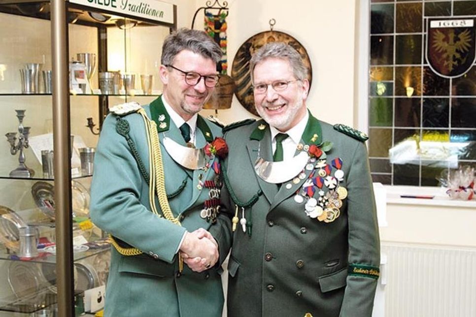 Der Vorsteher Torsten Nagel (re.) mit dem Wortführenden Vorsteher Heiko Godow