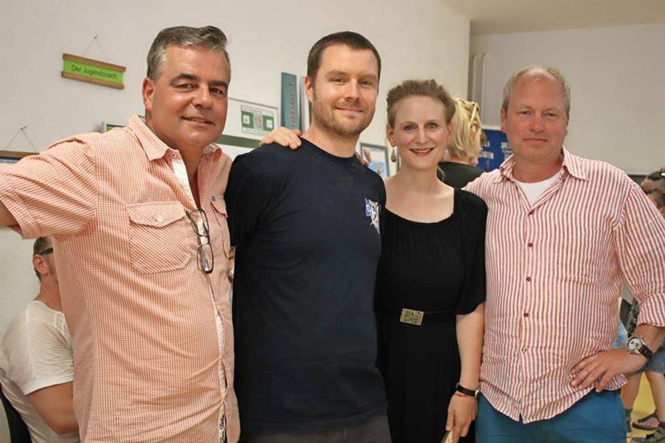 Wichtige Akteure des Kinder und Jugend Netzwerkes: Richard Dippel, Danny Seidel, Lara Thomsen und Mano Salokat (v. lks.).
