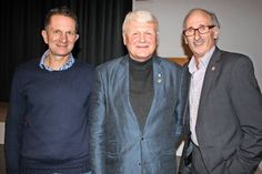 1. Vorsitzender Andreas Hagen, eingerahmt vom seinem neuen Stellvertreter Bernd Heuer und dem ehemaligen 2. Vorsitzenden Stephan Kohler.