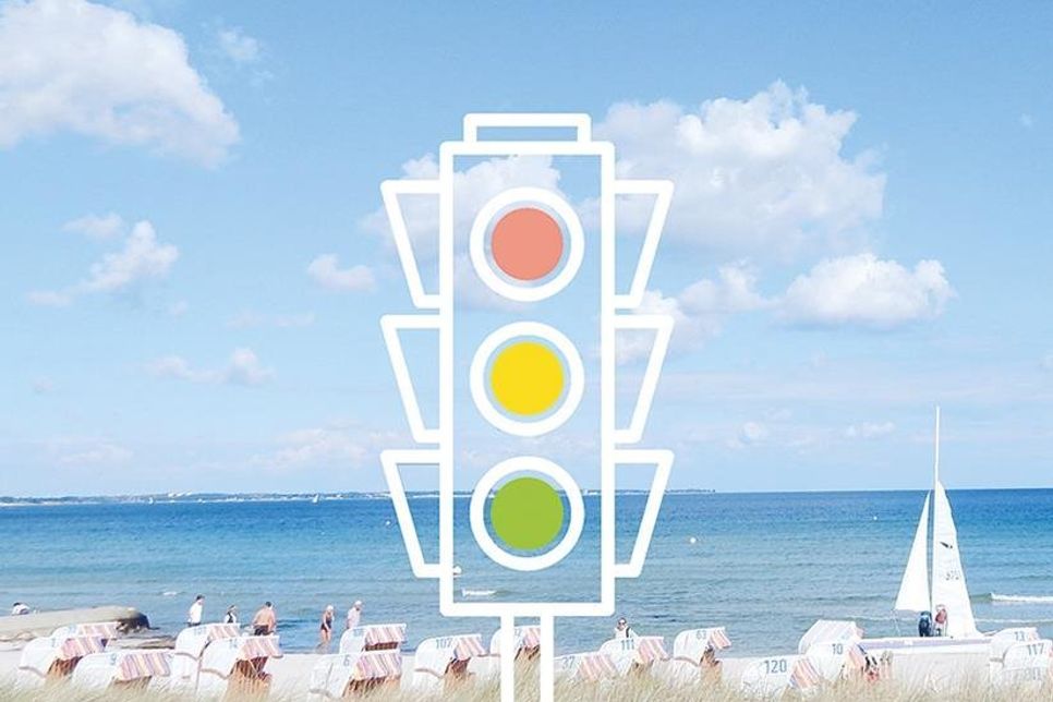 Anfang Juli 2020 führte die Tourismus-Agentur Lübecker Bucht (TALB) den sogenannten Strandticker ein. Die Ampel zeigt an, wo der Strandbesuch (noch) möglich ist, und wo nicht.