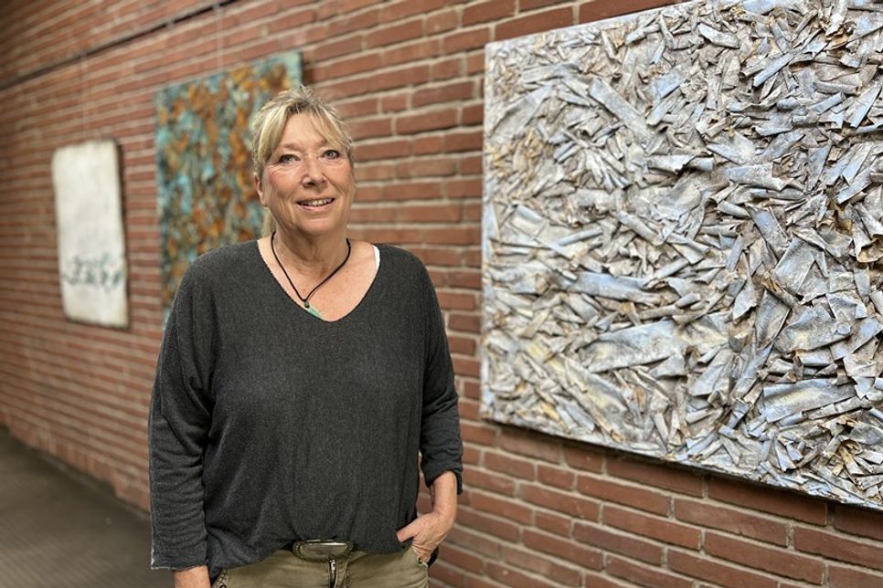 Die Werke von Sonja Knoop können noch bis zum 1. November in der Stadtbücherei angeschaut werden.