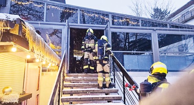 Feuerwehreinsatz in Timmendorfer Strand: Brennende Gasflasche in einem Wintergarten