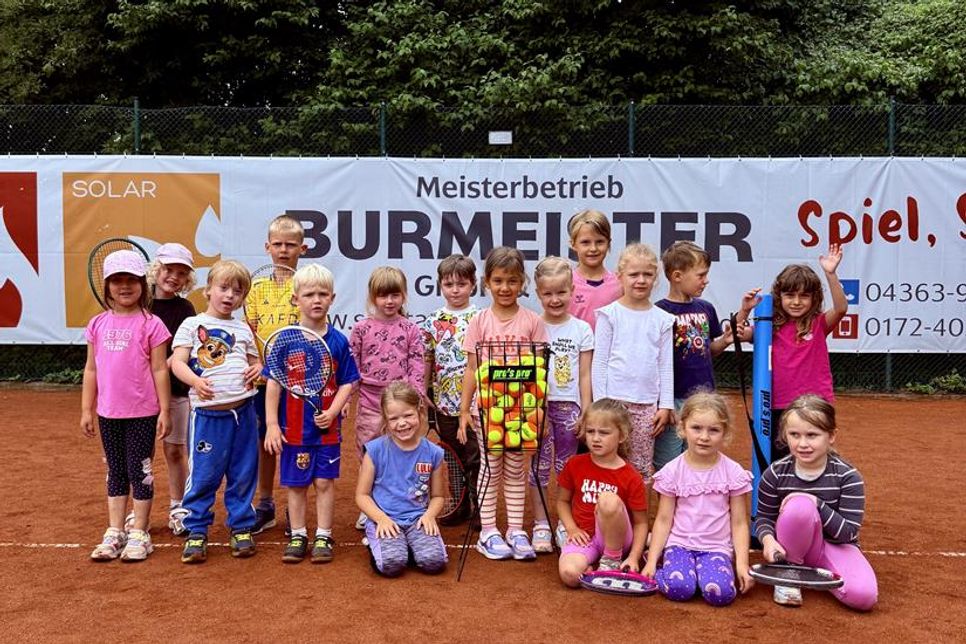 Nachwuchs in der Tennisabteilung des SC Kellenhusen.