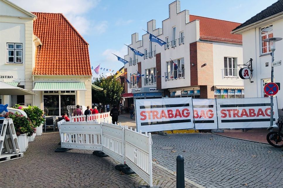 Fast fertig hingegen sind die Bauarbeiten am Markt.