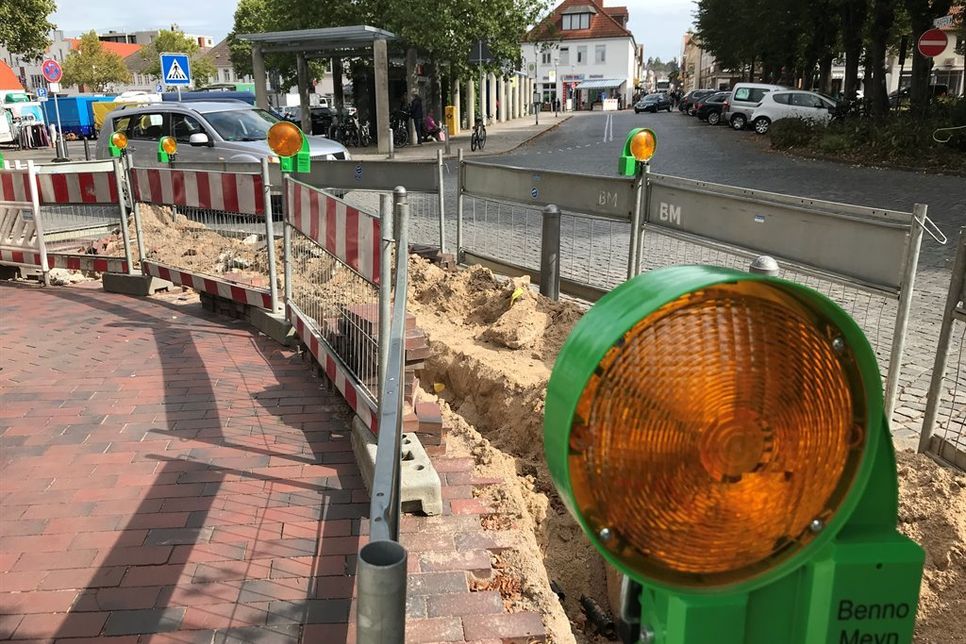 Fast fertig hingegen sind die Bauarbeiten am Markt.