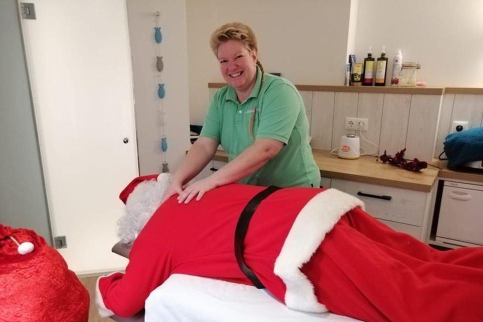 Sogar der Weihnachtsmann ist Kunde bei Michaela Wildfang.