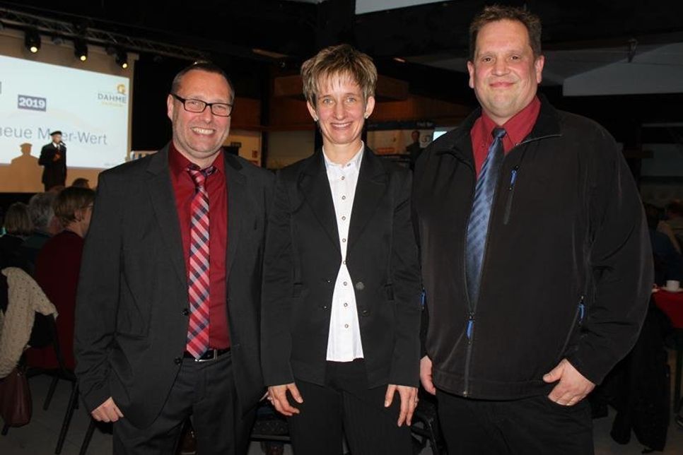 Bürgermeister Harald Behrens, Touristikleiterin Ulrike Dallmann und Veranstaltungsleiter Florian Uthoff (v. lks.) wollen das Ostseebad gemeinsam weiter nach vorne bringen.