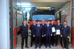 Stephan Pelz, Marcus Pump, Hans-Jürgen Dorendorf, Norbert Thode, Carolin Holtz, Fynn Thode, Maikel Weist und Gemeindewehrführer Patrick Bönig.