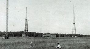 Die Funktürme in Pelzerhaken 1922.