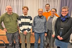 Der neue Vorstand (v.l.): Vereinschef Thies Harm, sein zweiter Stellvertreter Peter Klint, Beisitzer Reiner Wilhelm, der kommissarische Kassenwart Peer Hoffmann, die erste stellvertretende Vorsitzende Marlies Scheller und Schriftführerin Stephanie Ambauer