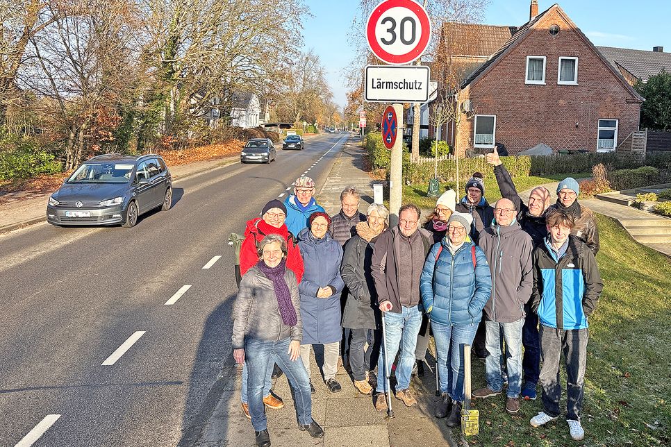 Die Anwohner rund um die Wakendorfer Straße freuen sich über mehr Ruhe und Sicherheit durch die Einrichtung der Tempo-30-Zone. Foto: Graap