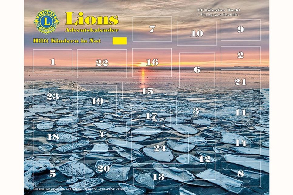 Verkaufsstart bereits ab 28./29. Oktober: Gutes tun und gewinnen mit dem Lions Adventskalender