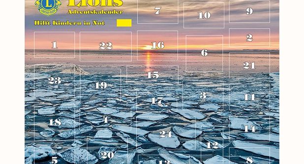 Verkaufsstart bereits ab 28./29. Oktober: Gutes tun und gewinnen mit dem Lions Adventskalender