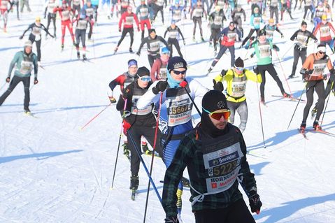 Erik Ohm (hier an dritter Position) im Läufer-Feld.