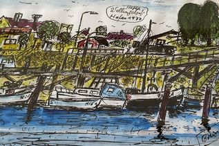 So hat Bruno Schmidt den Hafen Wellingdorf Ende der siebziger Jahre wahrgenommen.