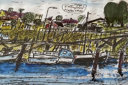 So hat Bruno Schmidt den Hafen Wellingdorf Ende der siebziger Jahre wahrgenommen.