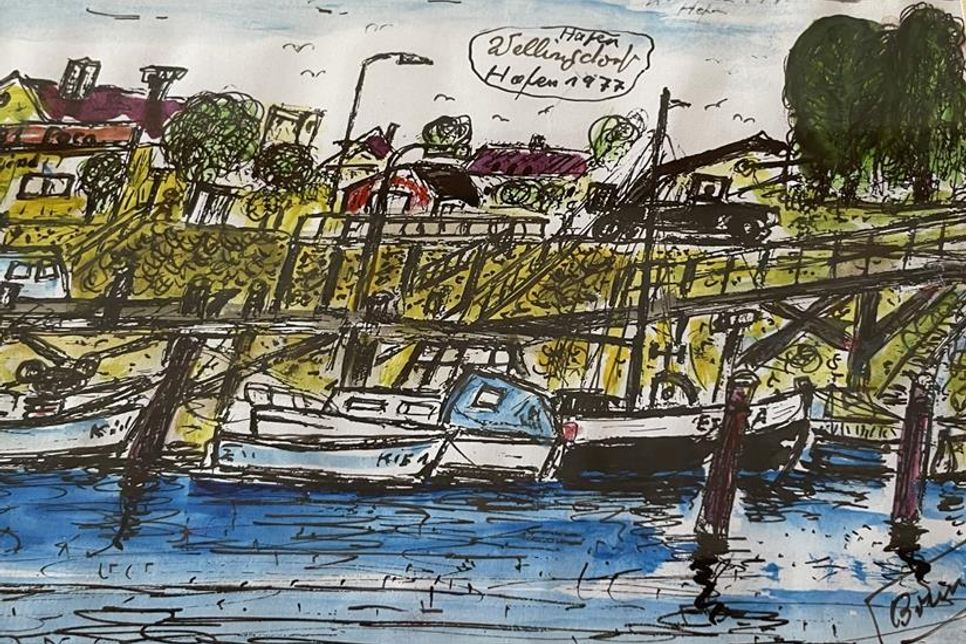 So hat Bruno Schmidt den Hafen Wellingdorf Ende der siebziger Jahre wahrgenommen.