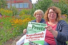 Hanne Schlapkohl und Andrea Blenck vom Verein Schusterstadt haben ein buntes Programm für den Kunsthandwerkermarkt auf die Beine gestellt und laden Klein und Groß herzlich zum Bummeln und Genießen ein.