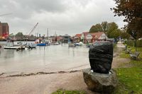 Hochwasser am Neustädter Fischeramt.